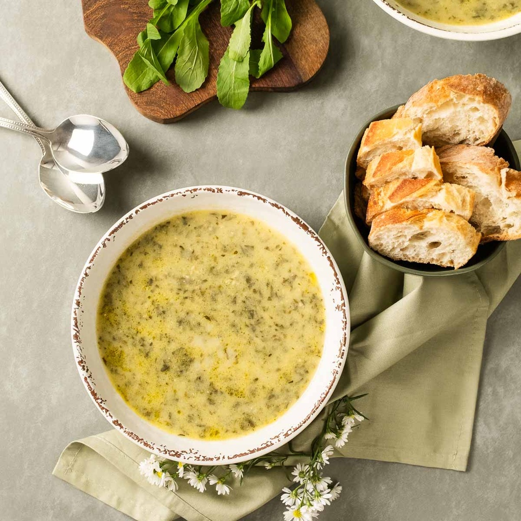 Caldo de Agrião com Gorgonzola