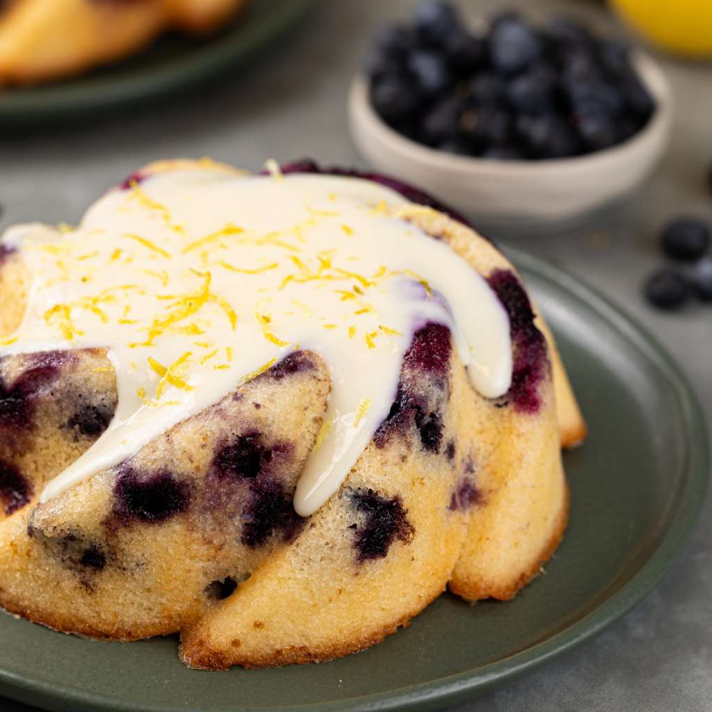 Bolo de Limão Siciliano Com Mirtilo