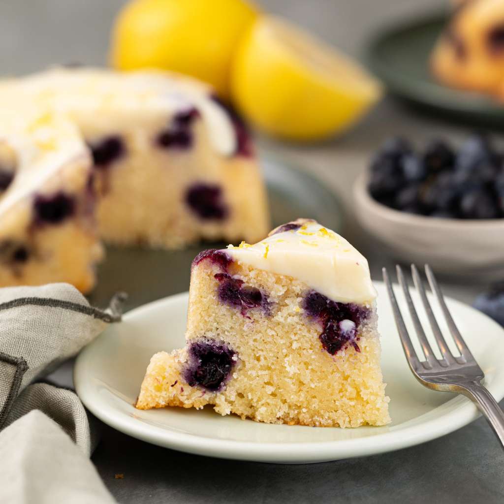 Bolo de Limão Siciliano Com Mirtilo