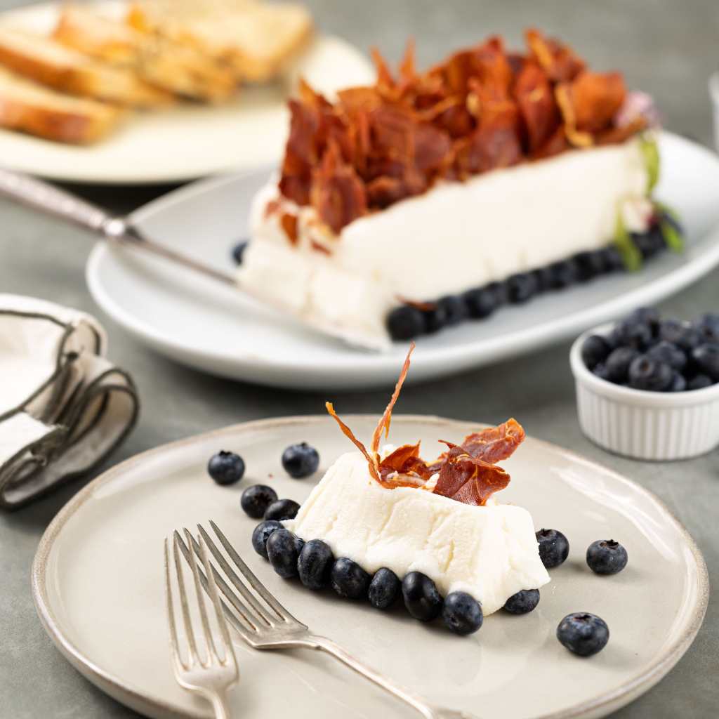 Terrine de Queijo de Cabra  e Uvas Confitadas