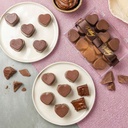 Caixa Corações de chocolate - Recheio de Brigadeiro