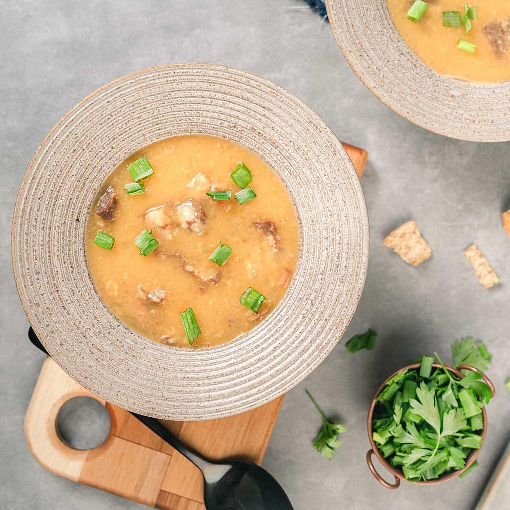 Caldo de Mandioca com Carne - Congelado
