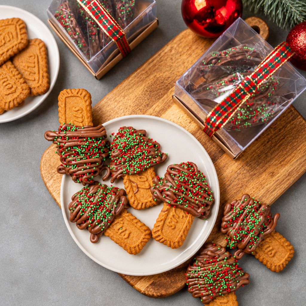 Árvore de Chocolate Biscoito Lotus