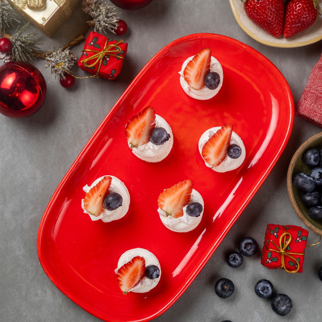 Mini Pavlova de Frutas Vermelhas - 15cm