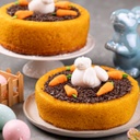 Bolo piscina de cenoura com brigadeiro páscoa