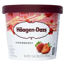 Sorvete Häagen-Dazs Strawberry