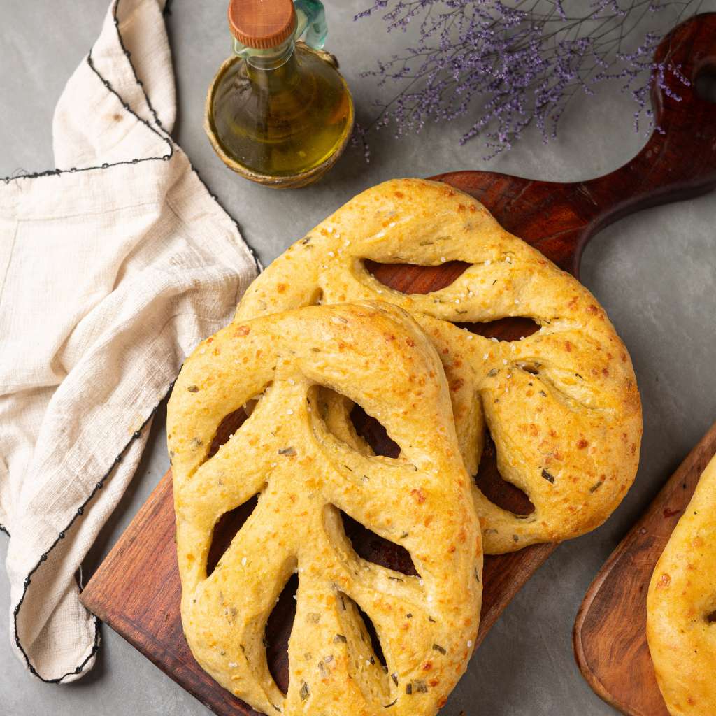 Fougasse de Queijo Minas e Sal