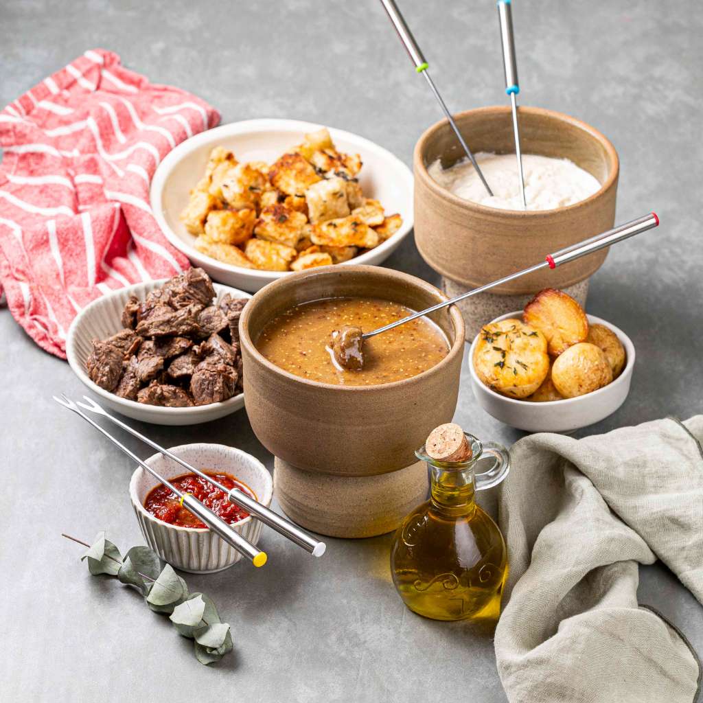 Fondue de Carne e Queijo