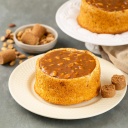 Bolo Piscina de Paçoca com caramelo e amendoim