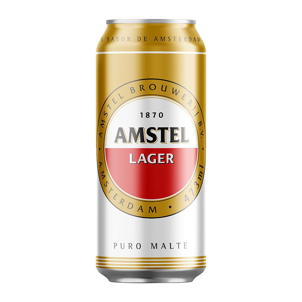 Cerveja Amstel Lager Latão 473 ml