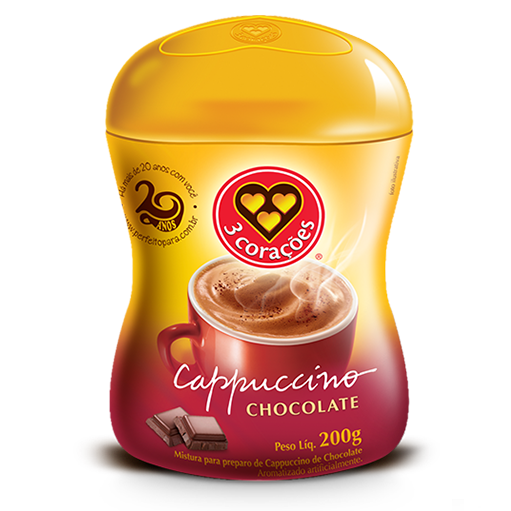 Cappuccino 3 corações Chocolate 200g