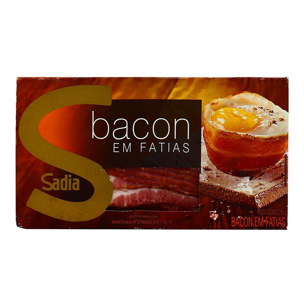 Bacon em Fatias Sadia 250g 