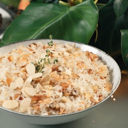 [1345] Arroz com Amêndoas Laminadas